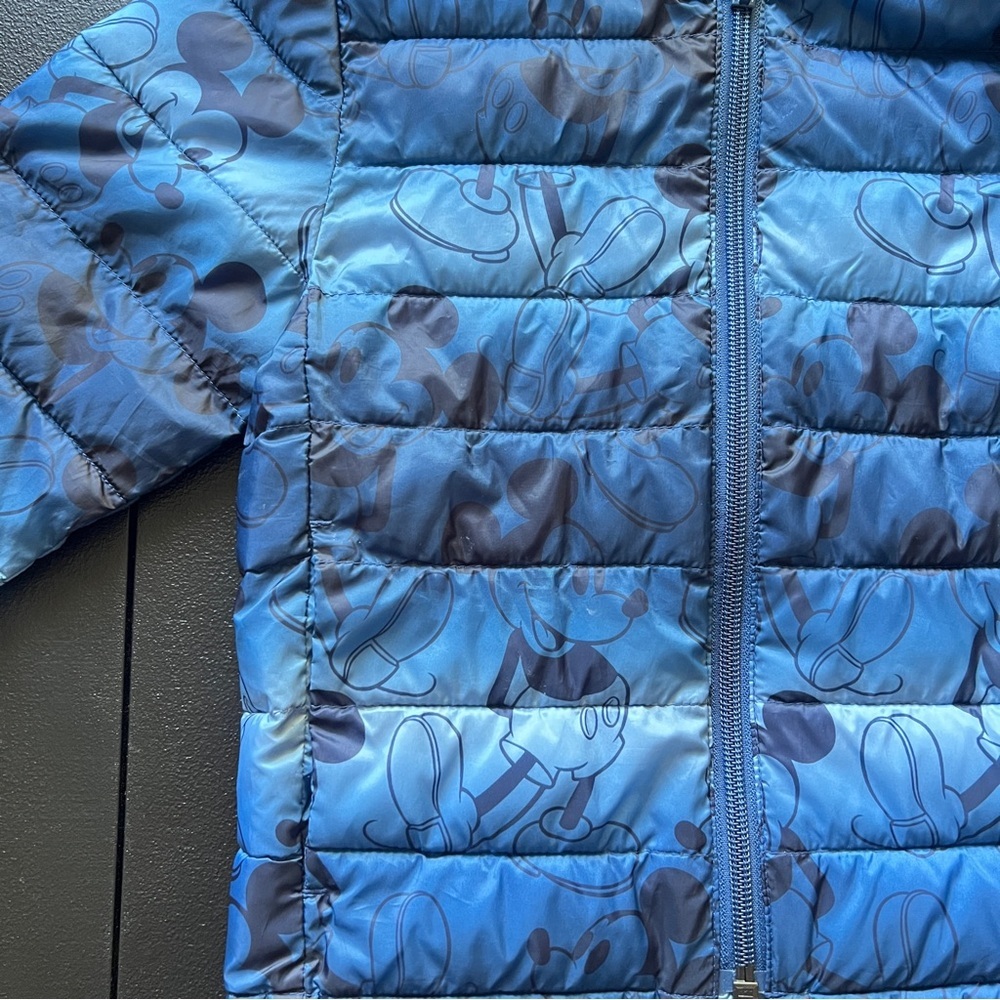 Baby Gap Disney Mickey Mouse Lightweight Puffer Jacket Blue Toddler Size 3T - Picture 5 of 10